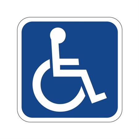 Handicap Symbol Only Sign 12" x 12"